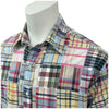 Brooks Brothers Patchwork Plaid Multi-colored Casual Cotton Dress Shirt Men's L