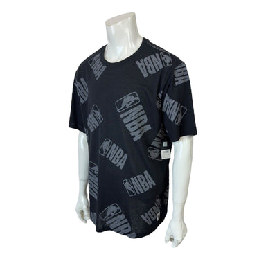 NBA Mens 2XL Black Mad Sketch Tee Basketball Logo Short Sleeve Crew Neck T Shirt Pre owned