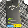 Callaway Golf Shorts Mens 38 Caviar Check UPF 50 Opti-Dri Premium Soft Yarn Pre-Owned With Tags