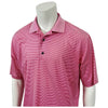 Footjoy FJ Logo Golf Polo Shirt Pink White Stripe Logo Mens Golf Shirt L Pre-Owned