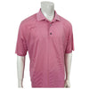 Footjoy FJ Logo Golf Polo Shirt Pink White Stripe Logo Mens Golf Shirt L Pre-Owned