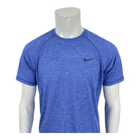 Nike Swim Men's Medium Dri-FIT Heather Blue Crew Neck T-Shirt UPF 40Pre-Owned