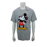 Disney Mickey Mouse Grey Heather T-Shirt Mens XL, Preowned With Tags