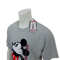 Disney Mickey Mouse Grey Heather T-Shirt Mens XL, Preowned With Tags