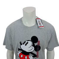 Disney Mickey Mouse Grey Heather T-Shirt Mens XL, Preowned With Tags